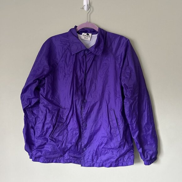 Superrradical Promethazine Purple Augusta Sportswear Coach Jacket Size Medium M - Picture 2 of 6